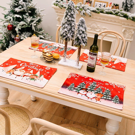 Individuales Navideños Premium🎄(44cm x 30cm) | Dale un toque elegante y festivo a tu mesa