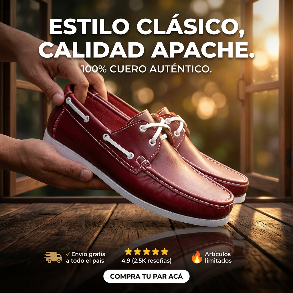 Apache Firenze Titan- 100% Cuero Genuino