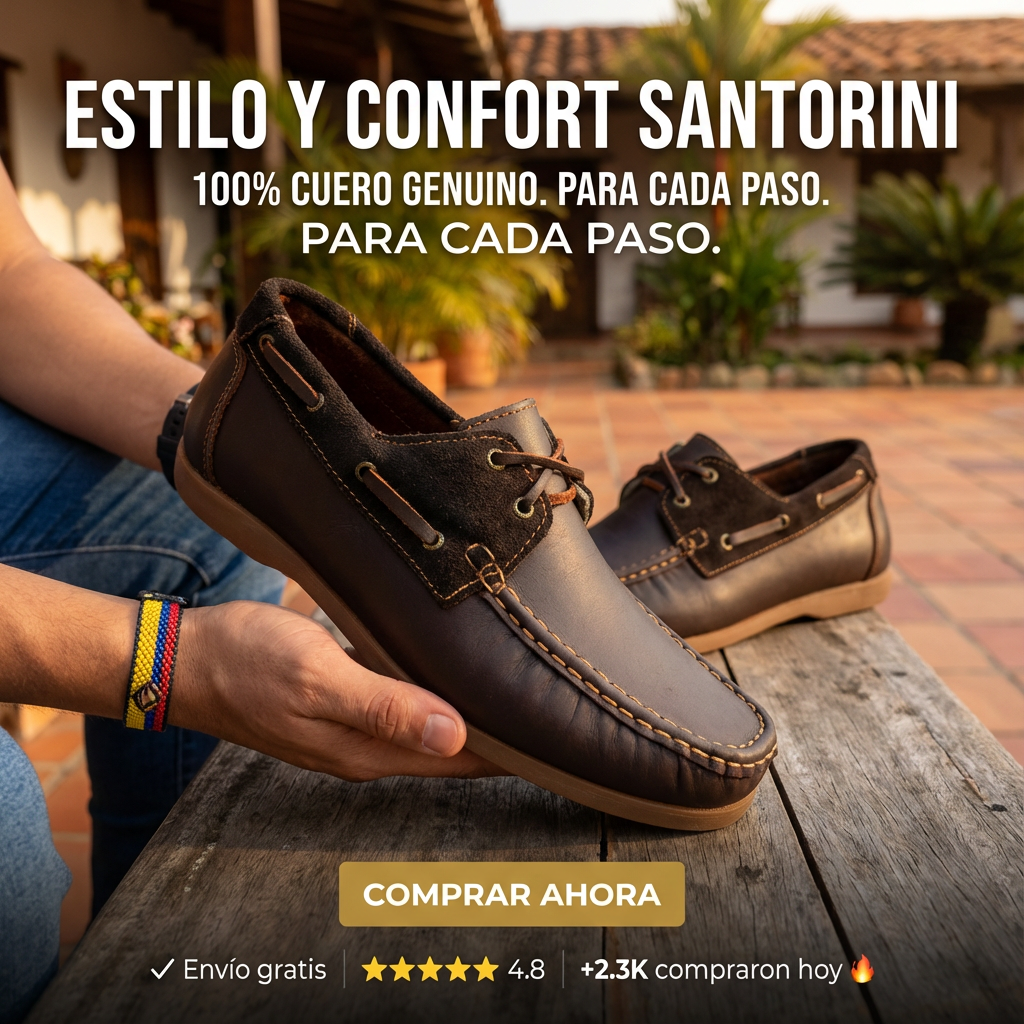 Apache Santorini - 100% Cuero Genuino