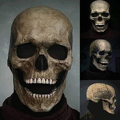 Máscara de Calavera con Mandíbula Móvil – Realismo Impactante y Comodidad Total