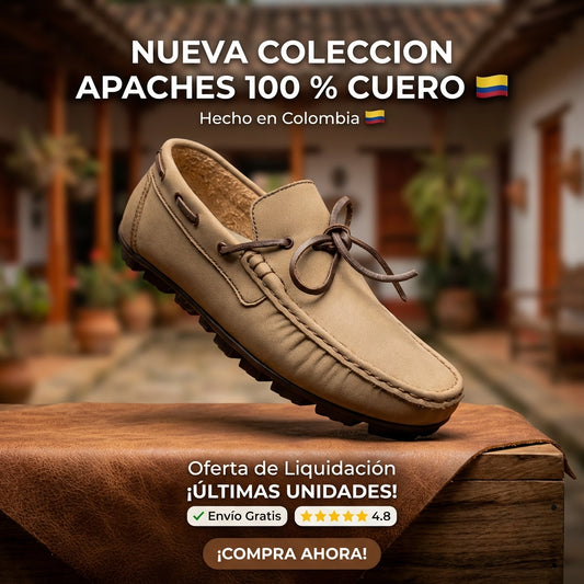 Mocasín Elegante- 100% Cuero Genuino
