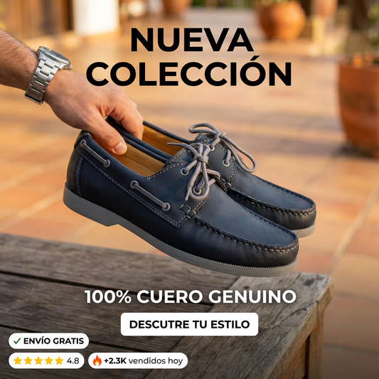 Apache Terry Azul- 100% Cuero Genuino